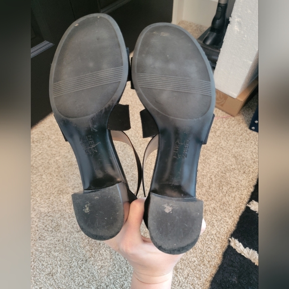 Naturalizer Black Suede Sandals - Picture 5 of 7